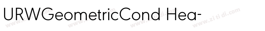 URWGeometricCond Hea字体转换